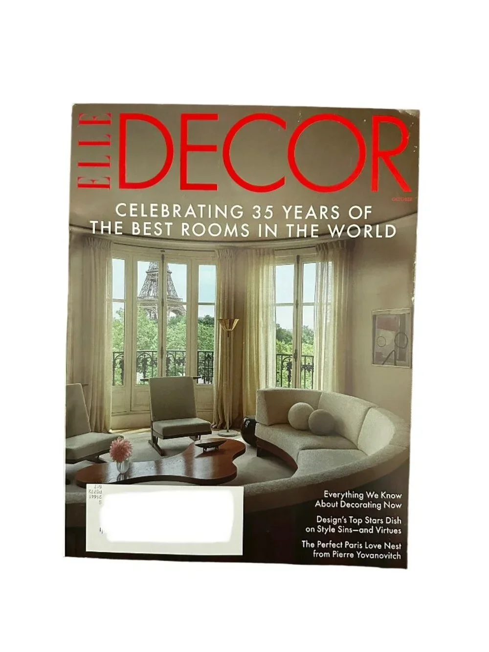 Elle Decor Magazine October 2024 Celebrating 35 Years of the Best Rooms in World